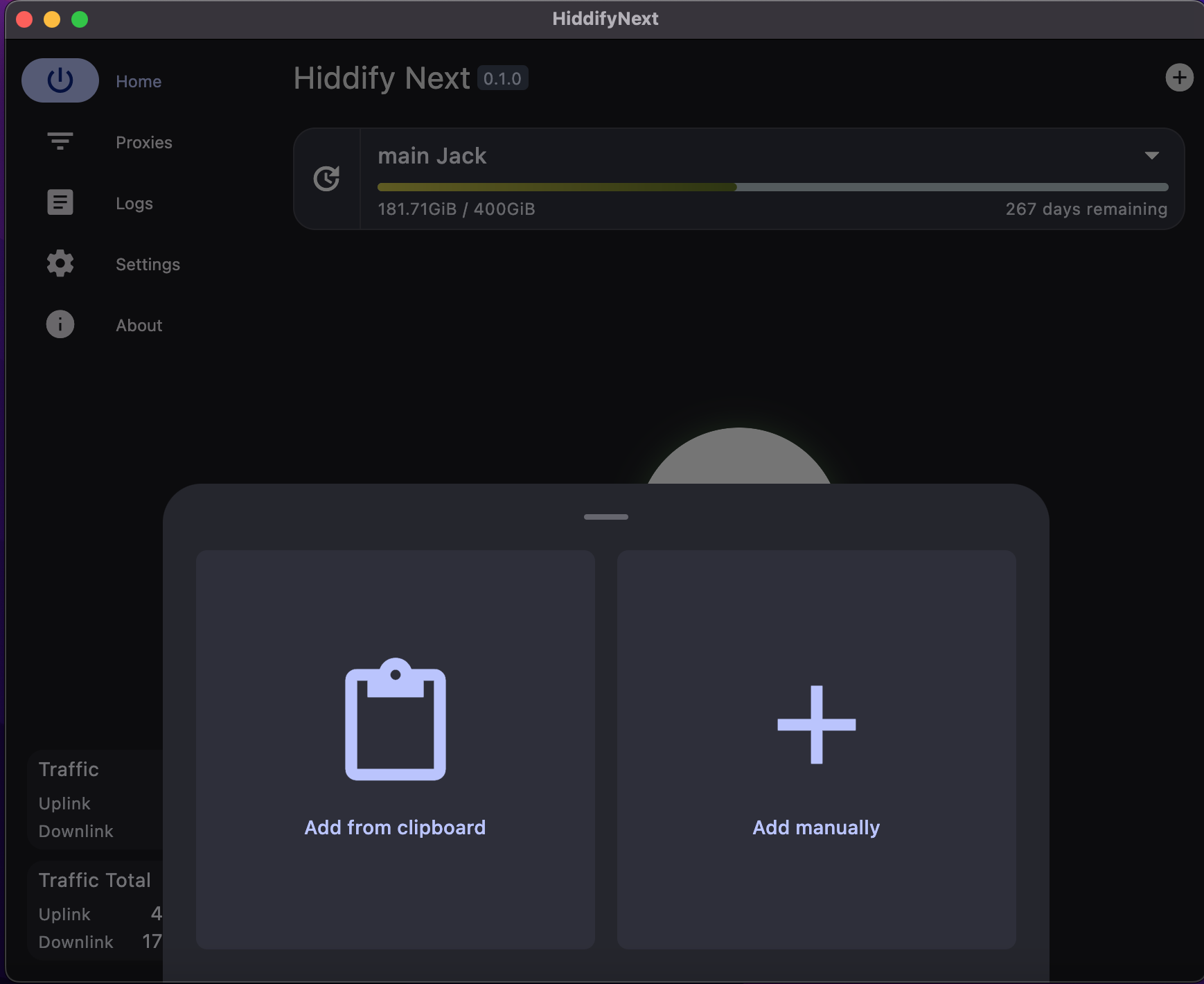 Hiddify: URL подписки